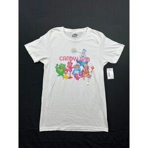Hasbro Gaming Candy Land Graphic Tee White Cotton Short Sleeve T-Shirt Small NWT